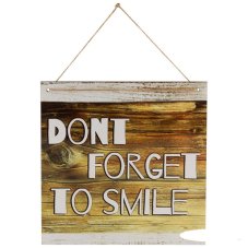Акция!Табличка декор. Don't forget to smile ИТ-014 Волшебная страна